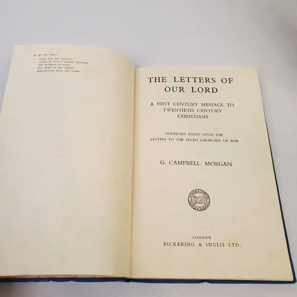 Letters Of Our Lord Revelation Bible Commentary (G. CAMPBELL MORGAN) Ex Library